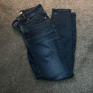 Madewell women’s curvy high rise skinny jeans